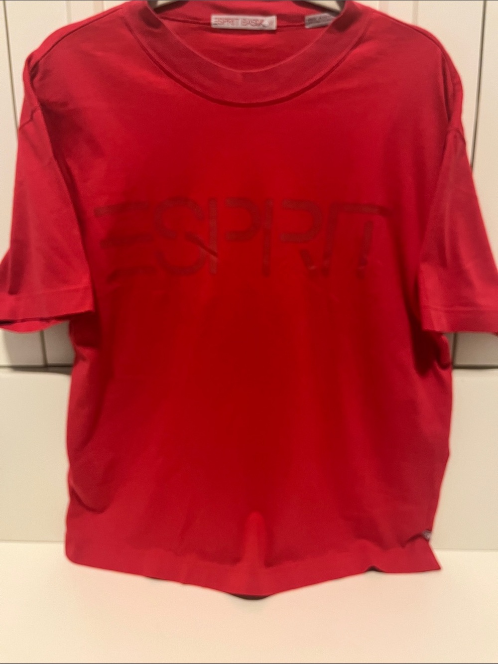 Esprit Basix Red Short Sleeve Logo Tee